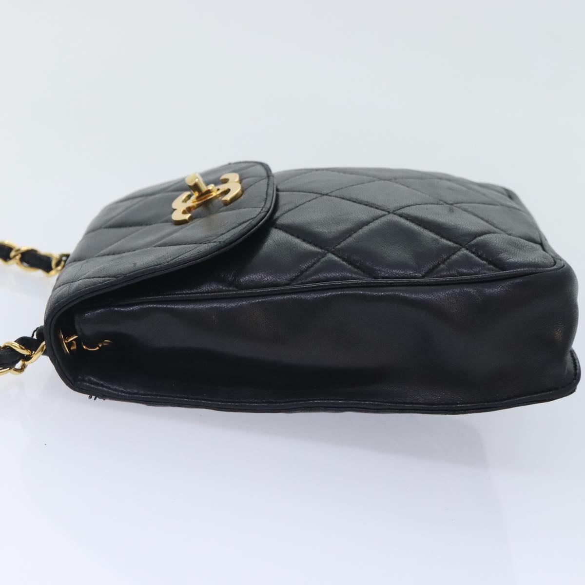 Chanel Bicolore Black Leather Shoulder Bag