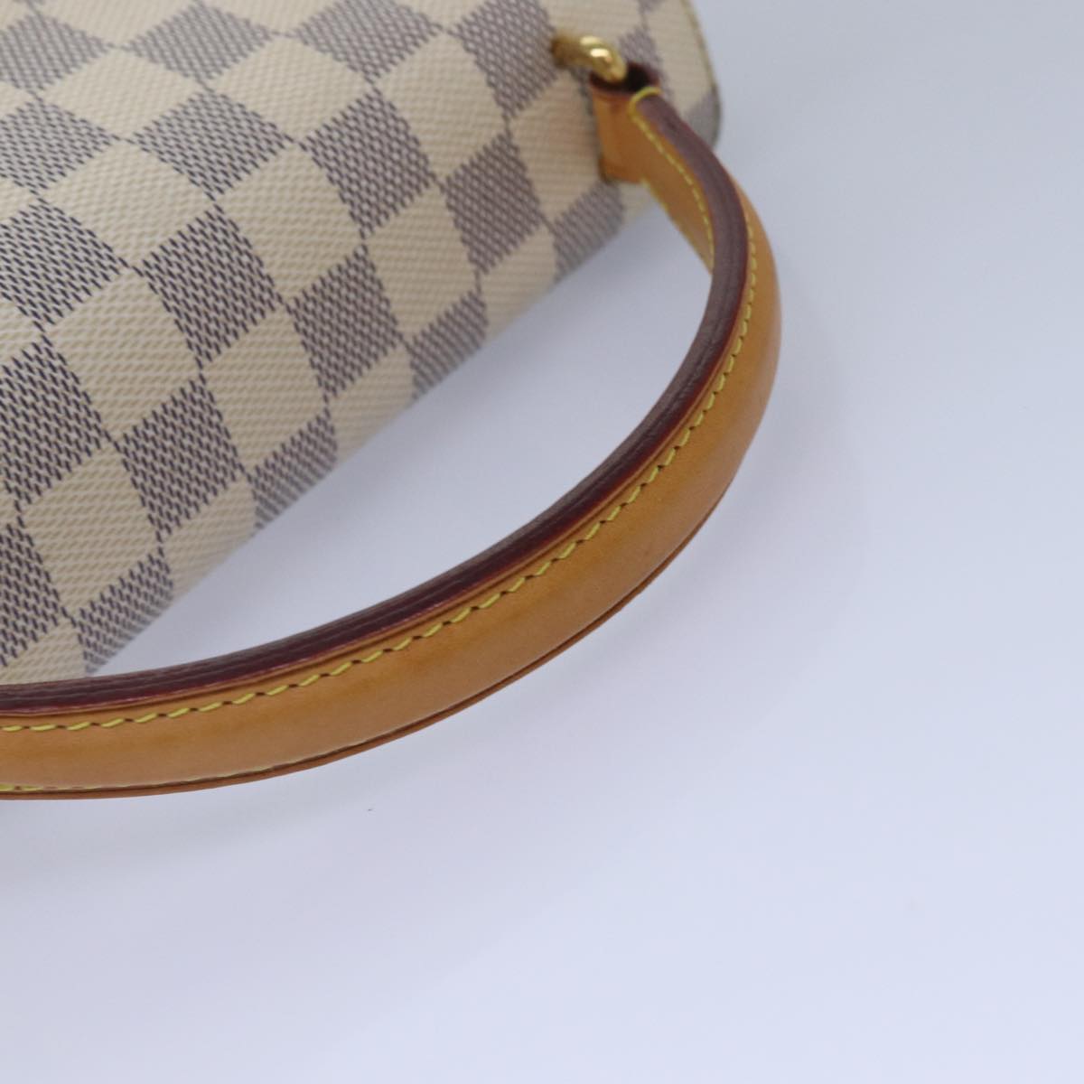 Louis Vuitton Croisette White Canvas Hand Bag