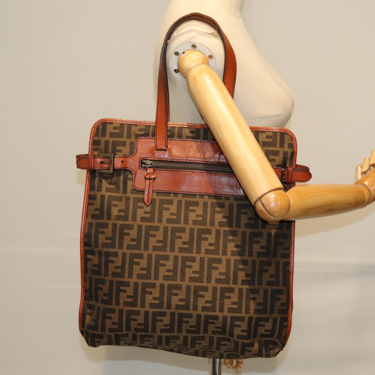 Fendi Zucca Brown Canvas Tote Bag