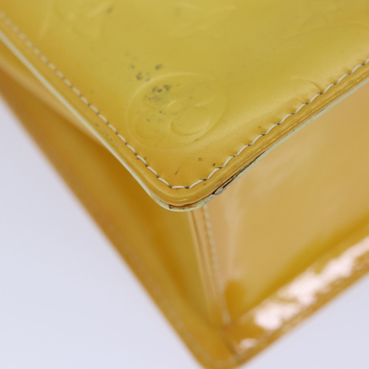 Louis Vuitton Spring Street Yellow Patent Leather Hand Bag