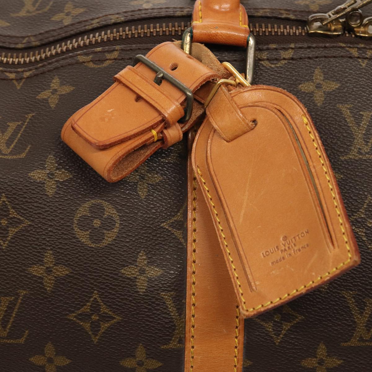 Louis Vuitton Keepall 55 Brown Canvas Travel Bag