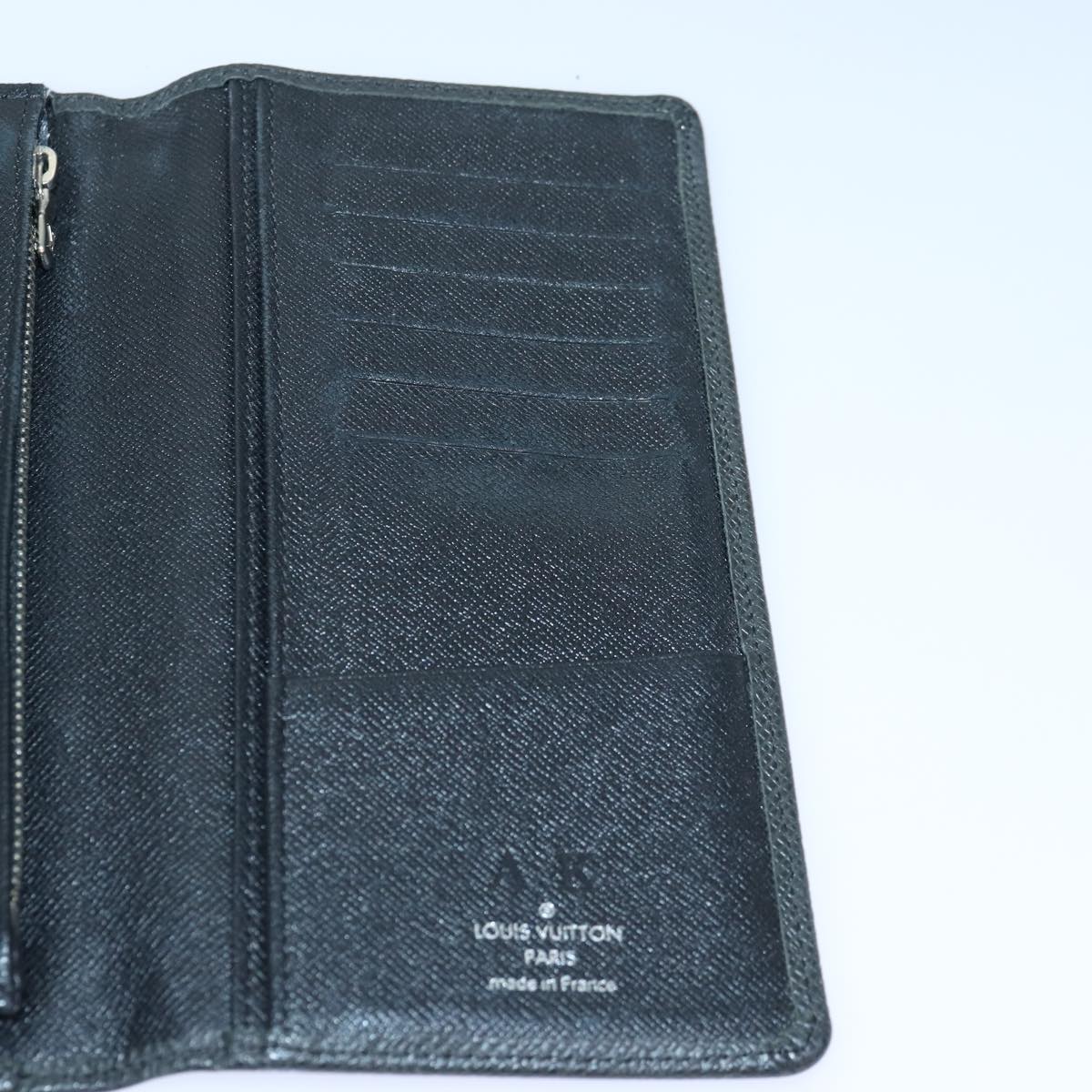 Louis Vuitton Portefeuille Brazza Black Leather Wallet Accessories