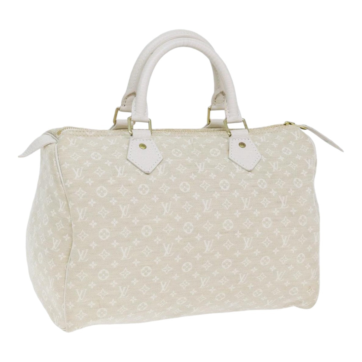 Louis Vuitton Speedy 30 Beige Canvas Hand Bag