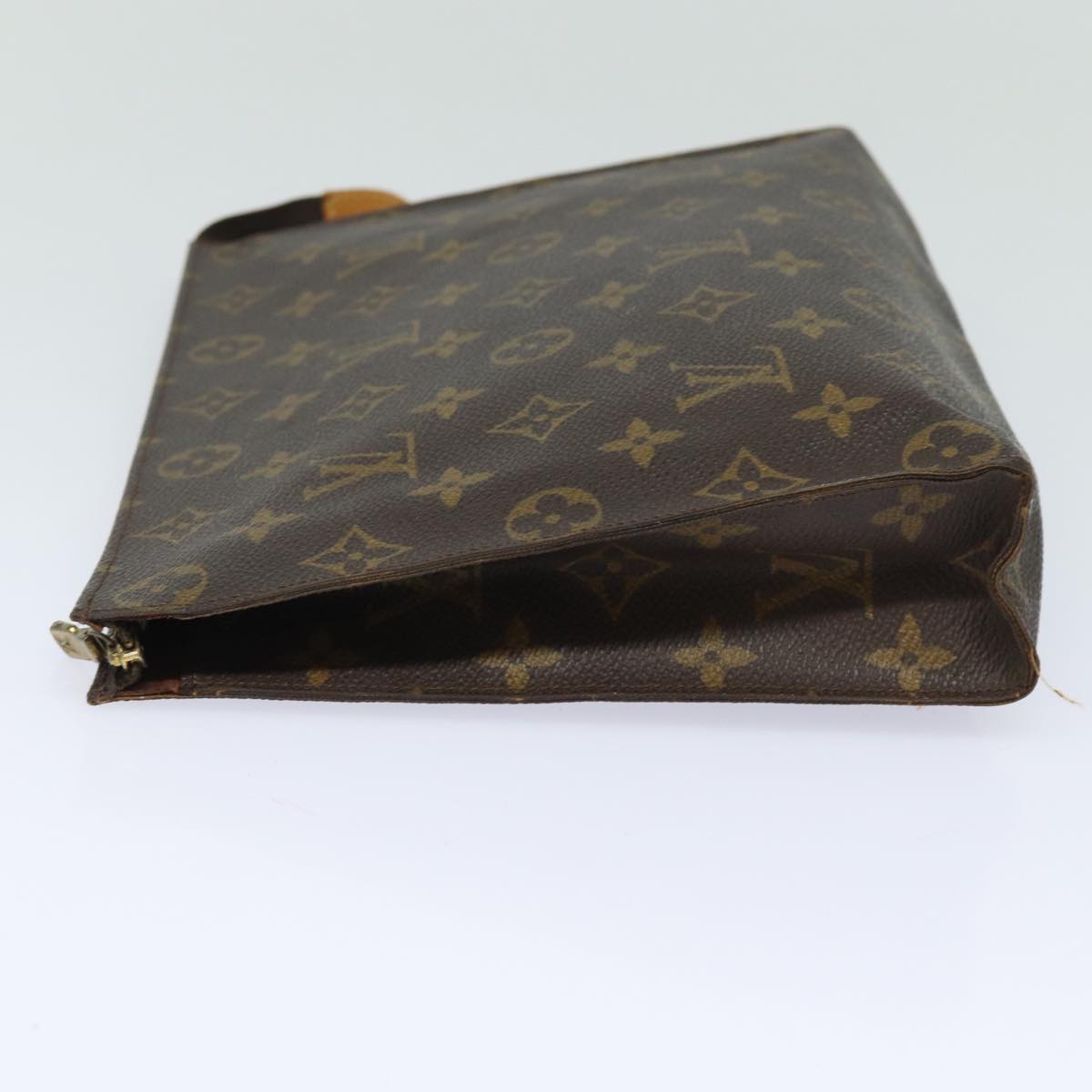 Louis Vuitton Poche Toilette Brown Canvas Clutch Bag