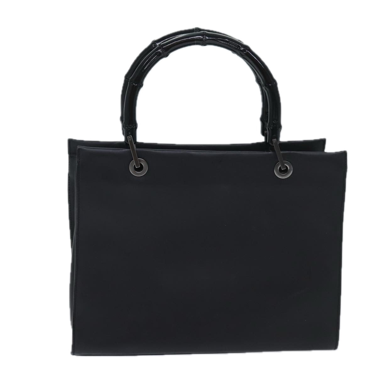 Gucci Bamboo Black Leather Hand Bag