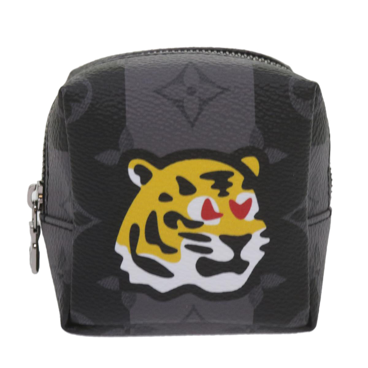 Louis Vuitton Tiger Grey Canvas Clutch Bag