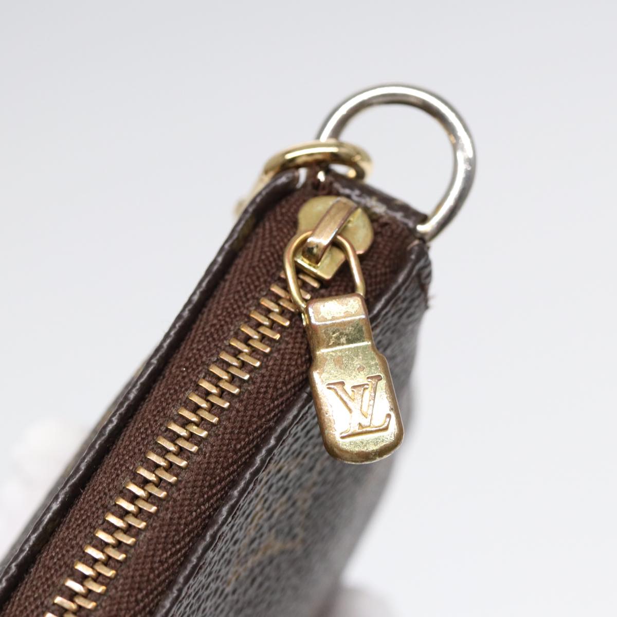 Louis Vuitton Pochette Accessoire Brown Canvas Clutch Bag