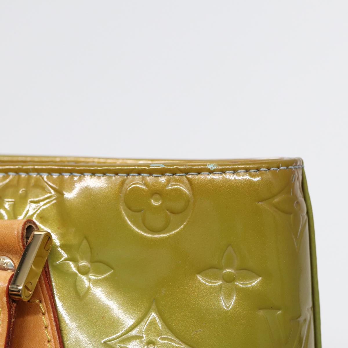 Louis Vuitton Houston Green Patent Leather Shoulder Bag