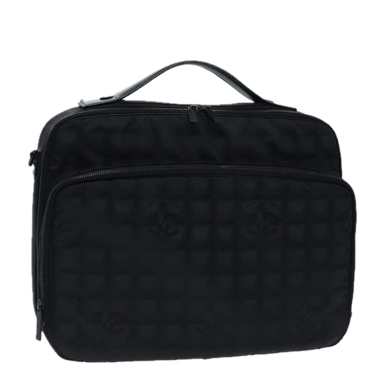 Chanel Travel line Black Synthetic Travel Bag