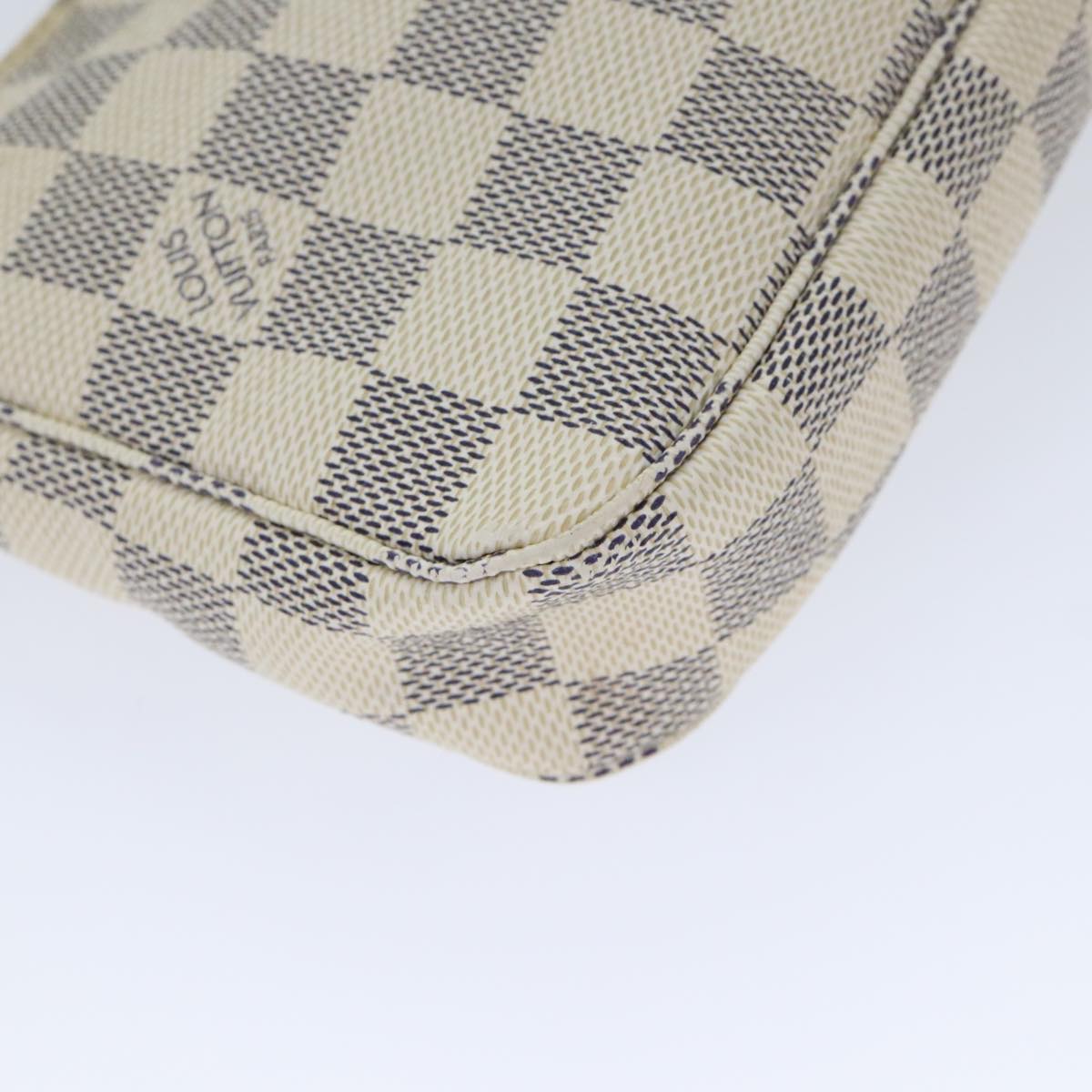 Louis Vuitton Pochette Accessoire Beige Canvas Clutch Bag