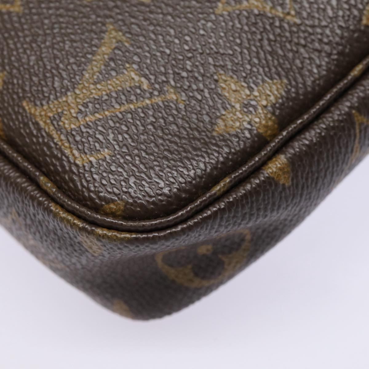 Louis Vuitton Pochette Accessoire Brown Canvas Clutch Bag