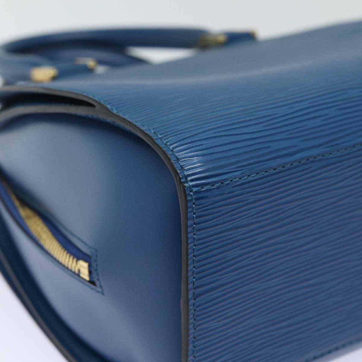 Louis Vuitton Pont Neuf Blue Leather Hand Bag