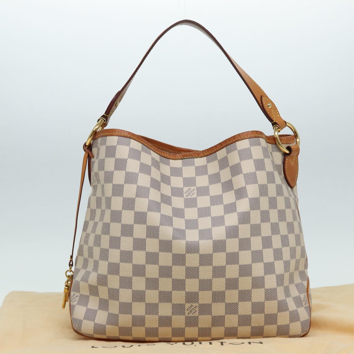 Louis Vuitton Delightful Grey Canvas Shoulder Bag