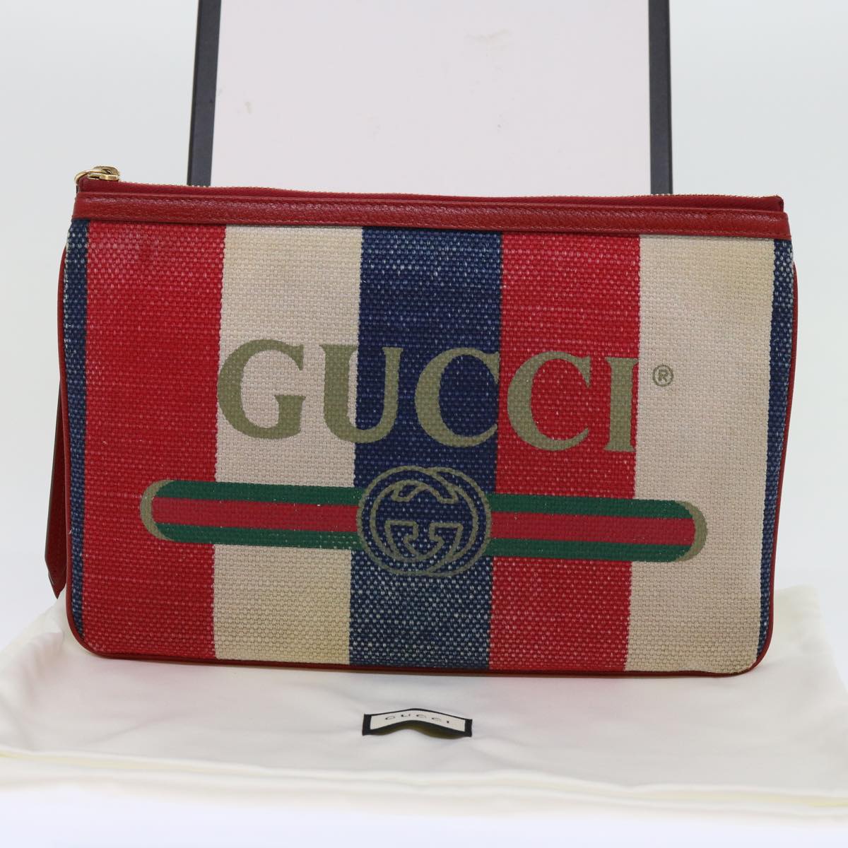 Gucci Multicolour Canvas Clutch Bag