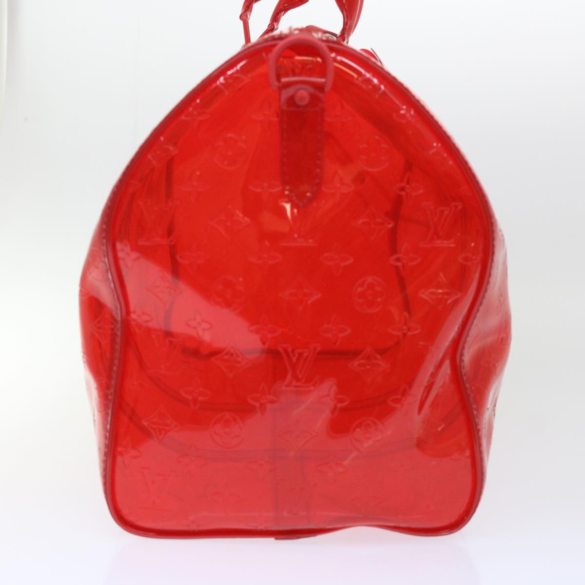 Louis Vuitton Keepall Bandouliere 50 Red Plastic Travel Bag