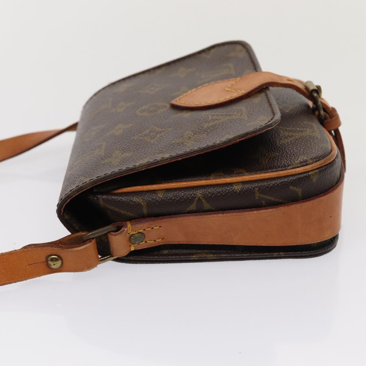 Louis Vuitton Cartouchiere Brown Canvas Shoulder Bag