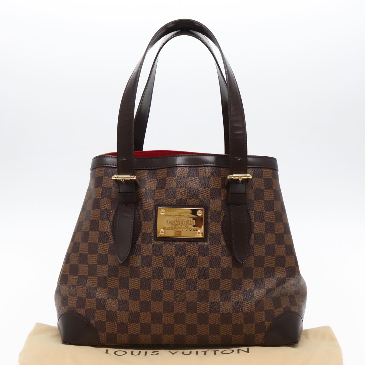 Louis Vuitton Hampstead Brown Canvas Tote Bag