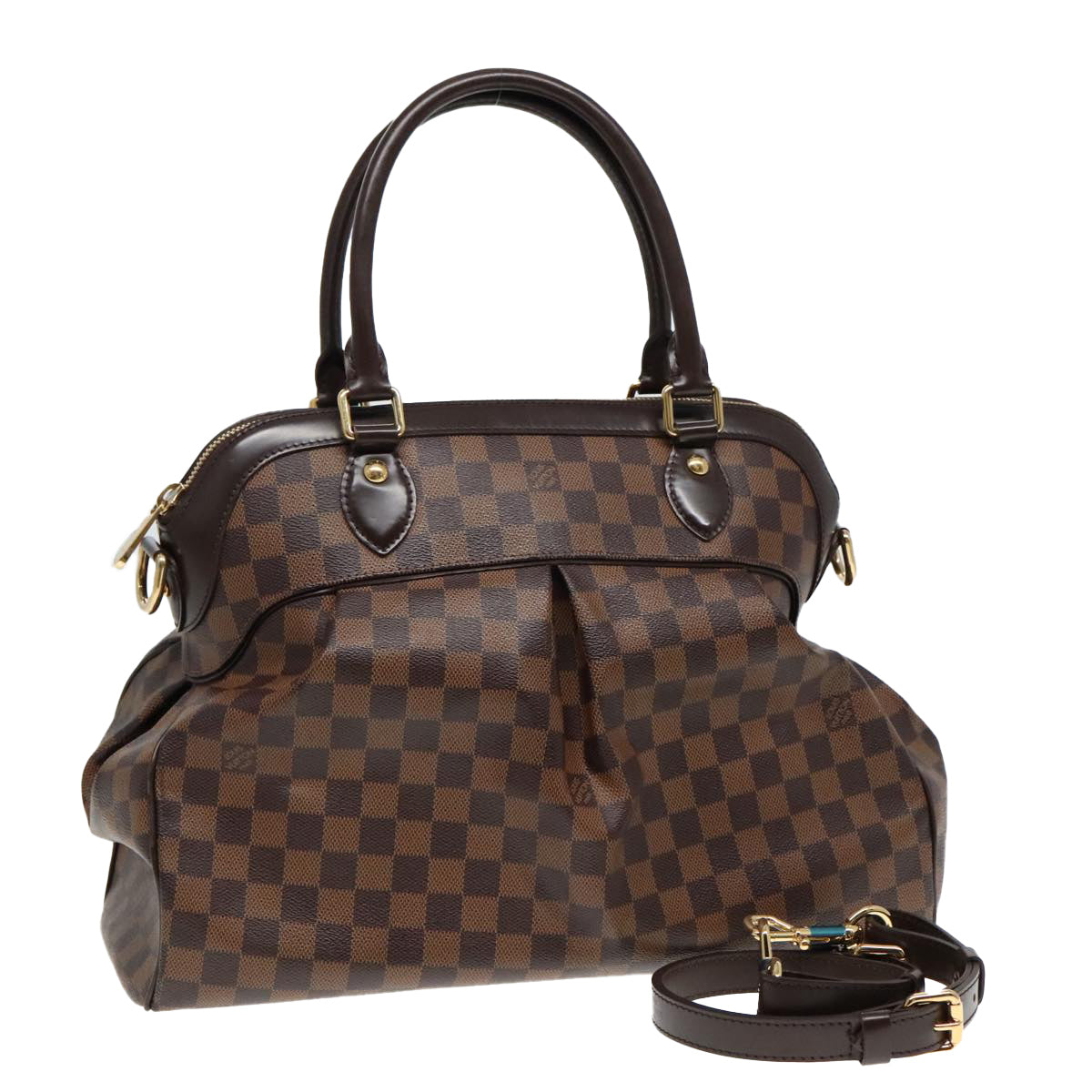 Louis Vuitton Trevi Brown Canvas Hand Bag