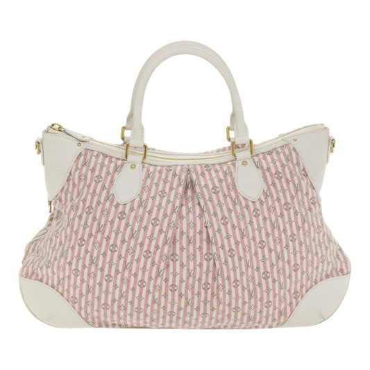 Louis Vuitton Croisette Pink Cotton Hand Bag