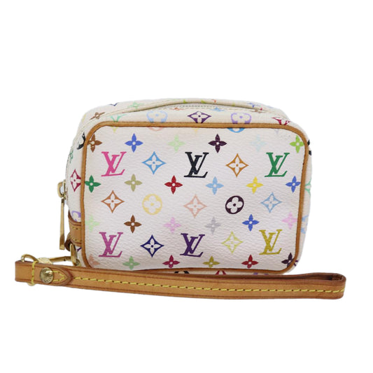 Louis Vuitton Wapiti White Canvas Clutch Bag