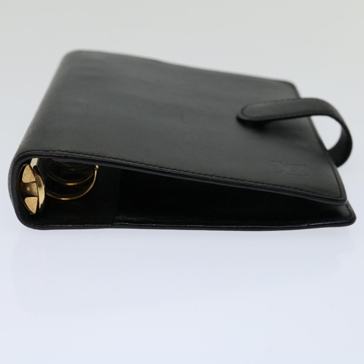 Louis Vuitton Agenda MM Black Leather Wallet Accessories