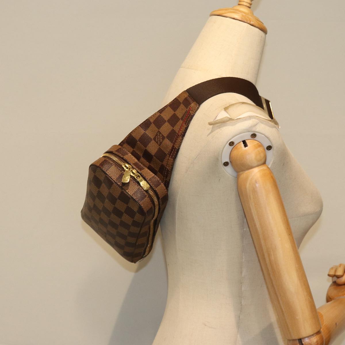 Louis Vuitton Geronimos Brown Canvas Clutch Bag