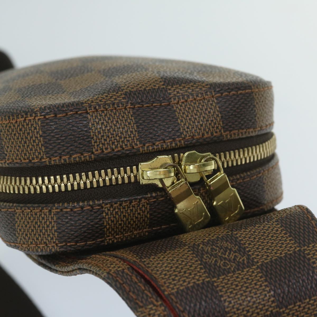 Louis Vuitton Geronimos Brown Canvas Shoulder Bag