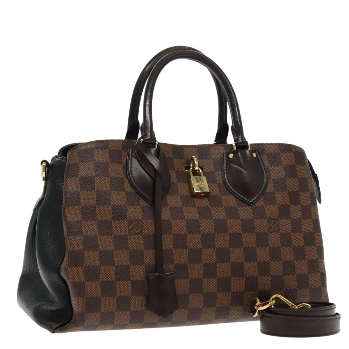 Louis Vuitton Normandy Brown Canvas Hand Bag