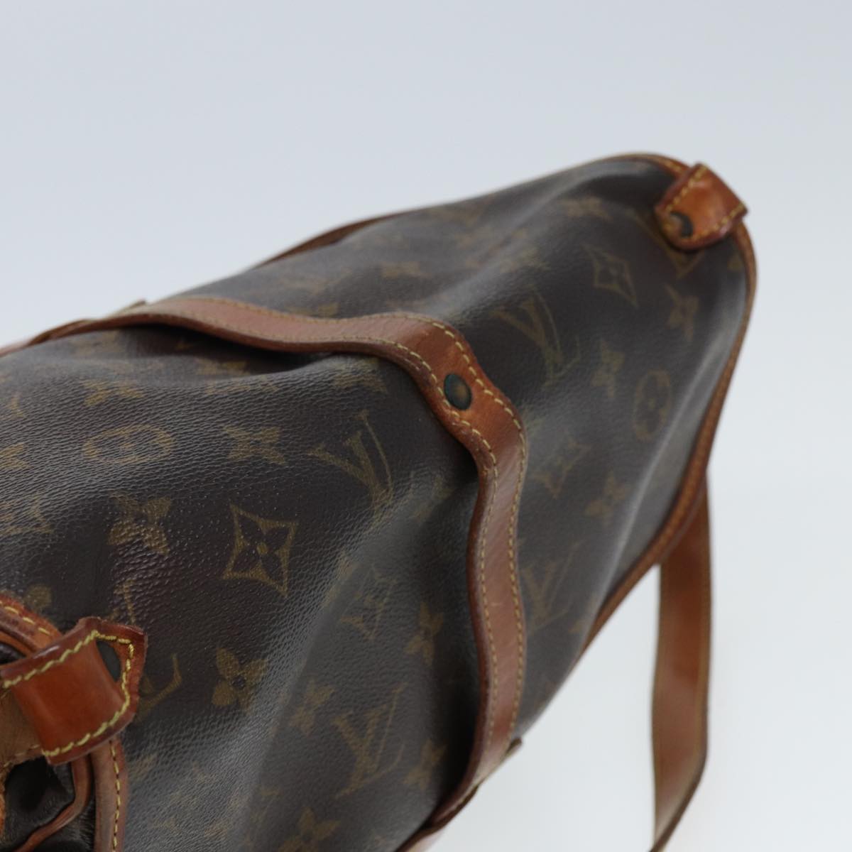 Louis Vuitton Saumur Brown Canvas Shoulder Bag