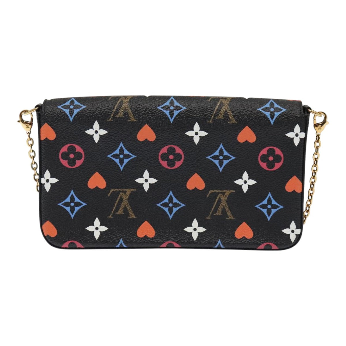 Louis Vuitton Felicie Black Canvas Clutch Bag