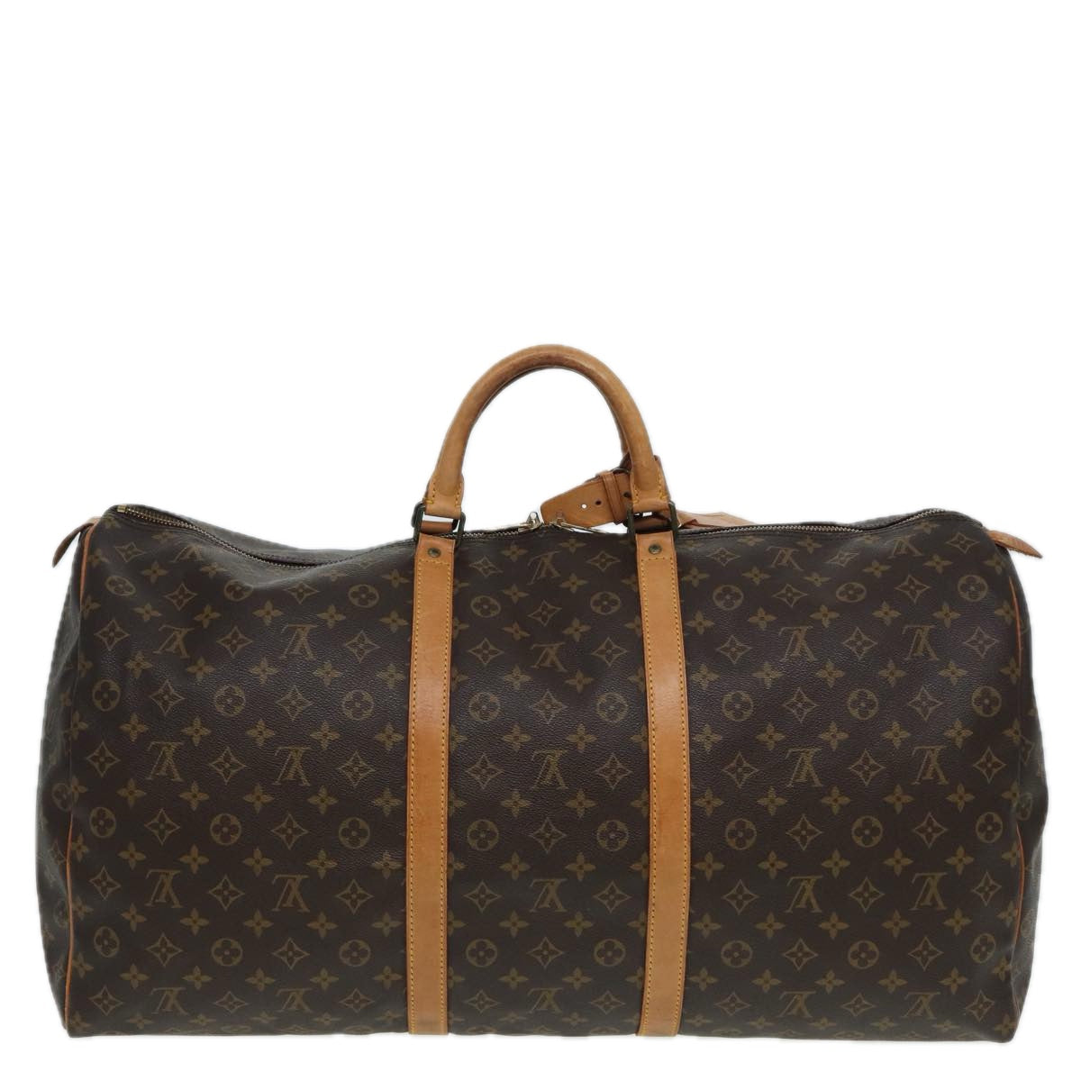 Louis Vuitton Keepall 60 Brown Canvas Travel Bag