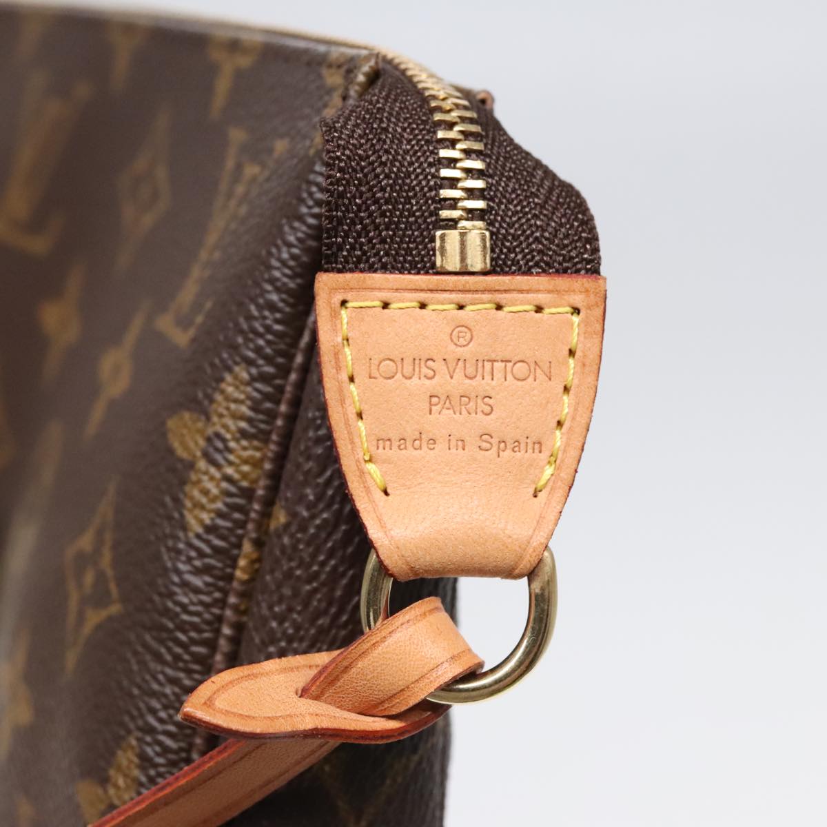 Louis Vuitton Pochette Accessoire Brown Canvas Clutch Bag