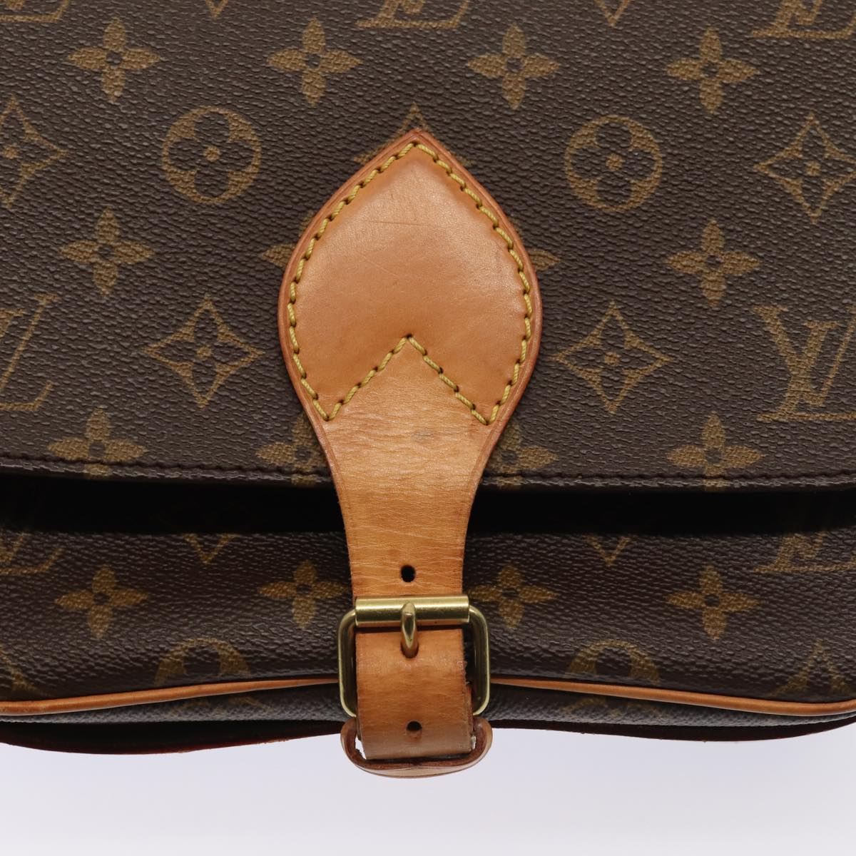 Louis Vuitton Cartouchière Brown Canvas Shoulder Bag