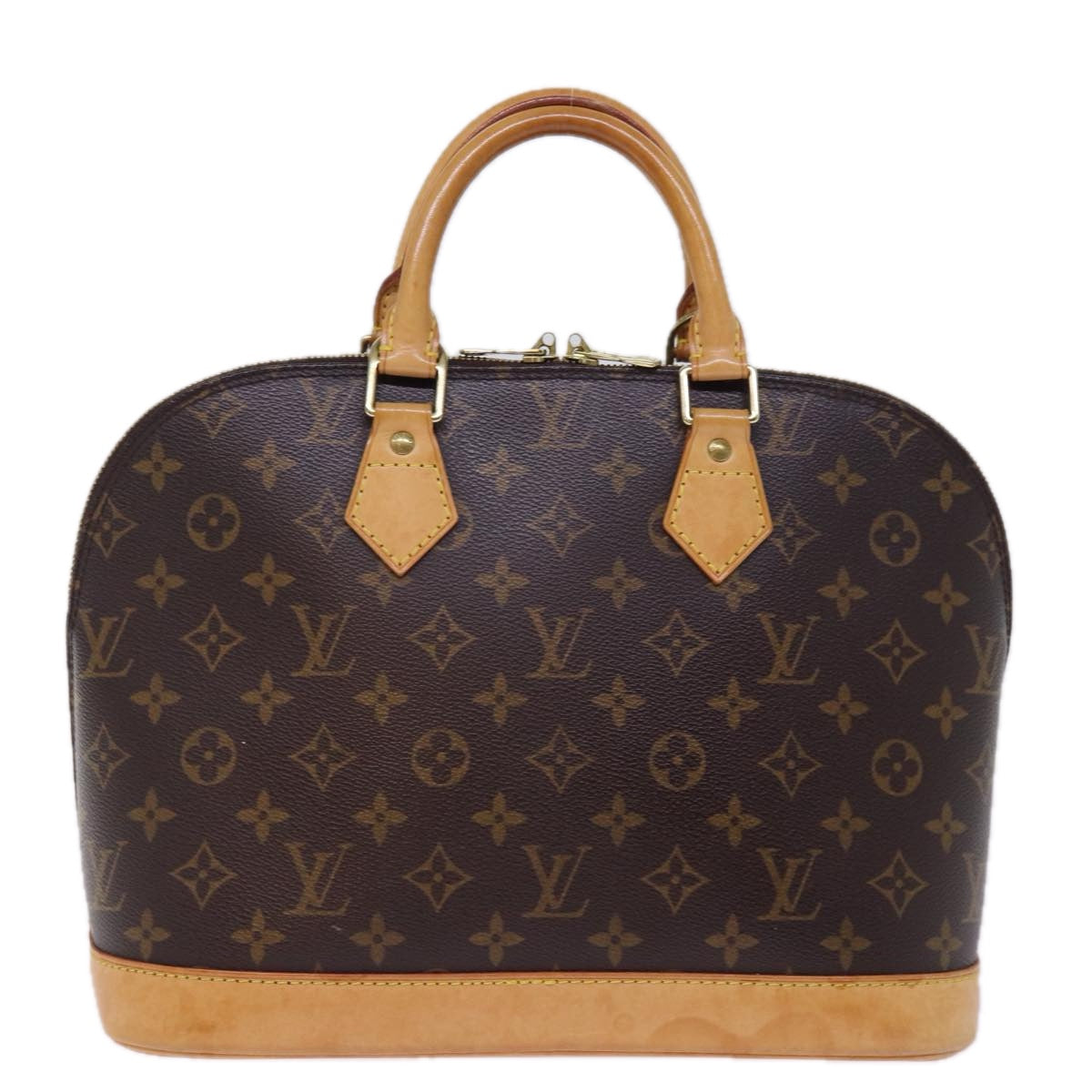 Louis Vuitton Alma Brown Canvas Hand Bag