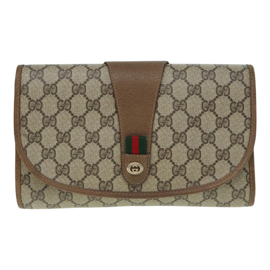 Gucci Beige Canvas Clutch Bag