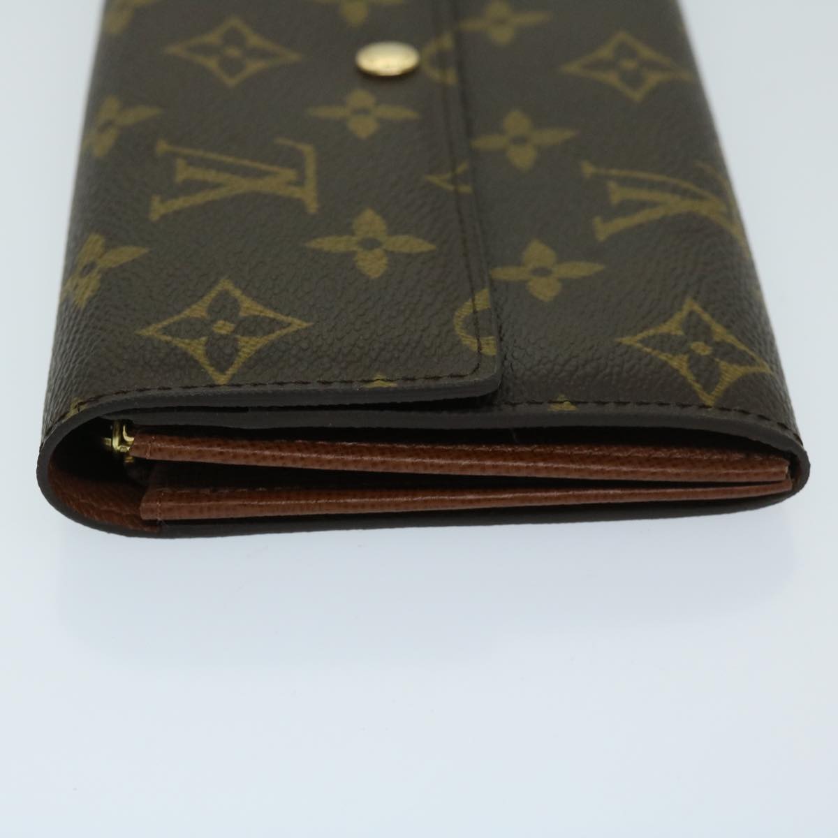 Louis Vuitton Portefeuille Sarah Brown Canvas Wallet Accessories