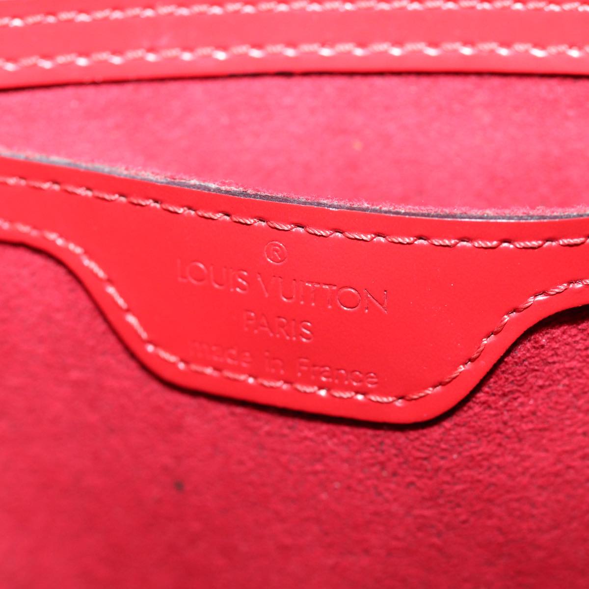 Louis Vuitton Saint Jacques Red Leather Shoulder Bag