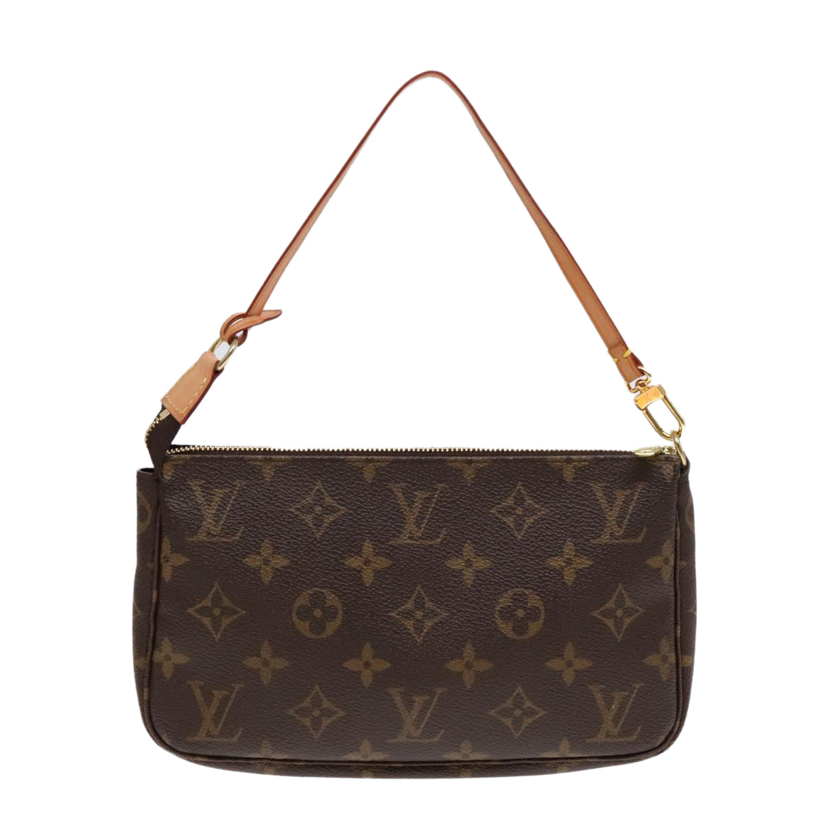 Louis Vuitton Pochette Accessoire Brown Canvas Clutch Bag