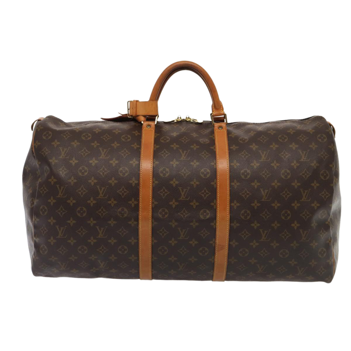 Louis Vuitton Keepall 60 Brown Canvas Travel Bag