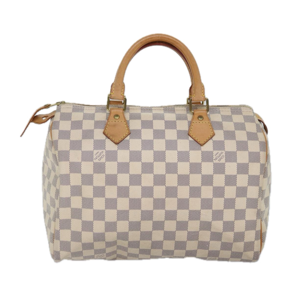 Louis Vuitton Speedy 30 White Canvas Hand Bag