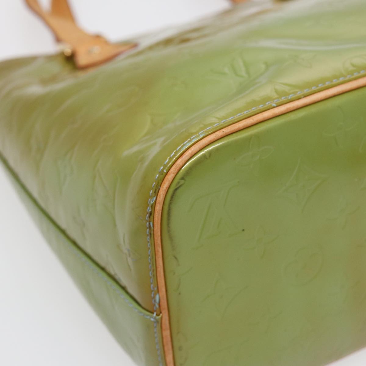 Louis Vuitton Houston Green Patent Leather Shoulder Bag