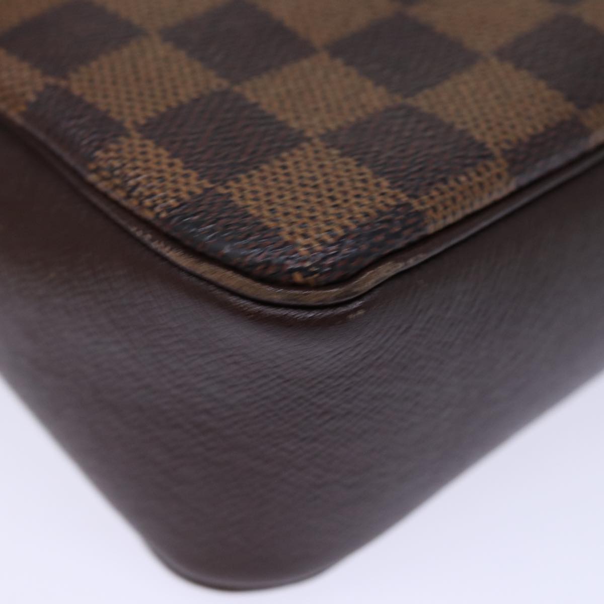 Louis Vuitton Trousse pochette Brown Canvas Clutch Bag