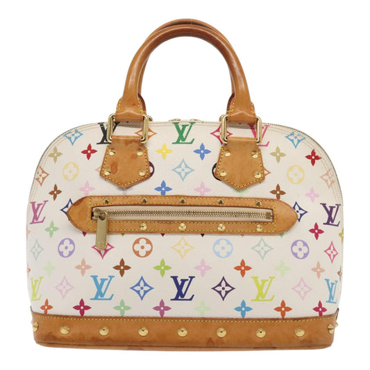 Louis Vuitton Alma White Canvas Hand Bag