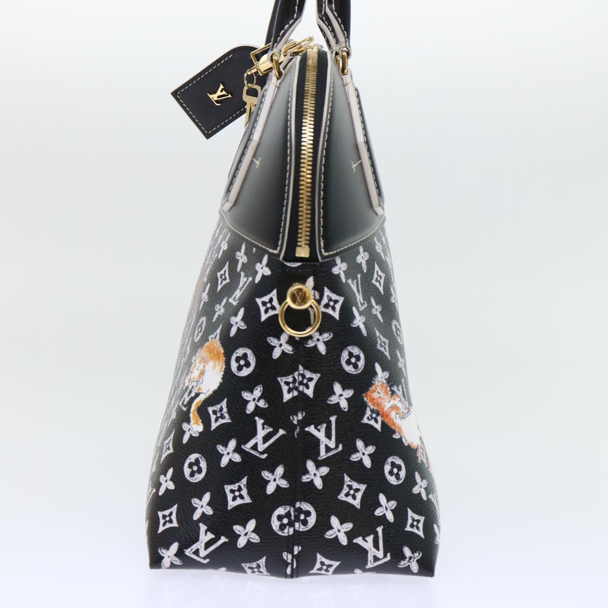 Louis Vuitton Alma Black Canvas Hand Bag