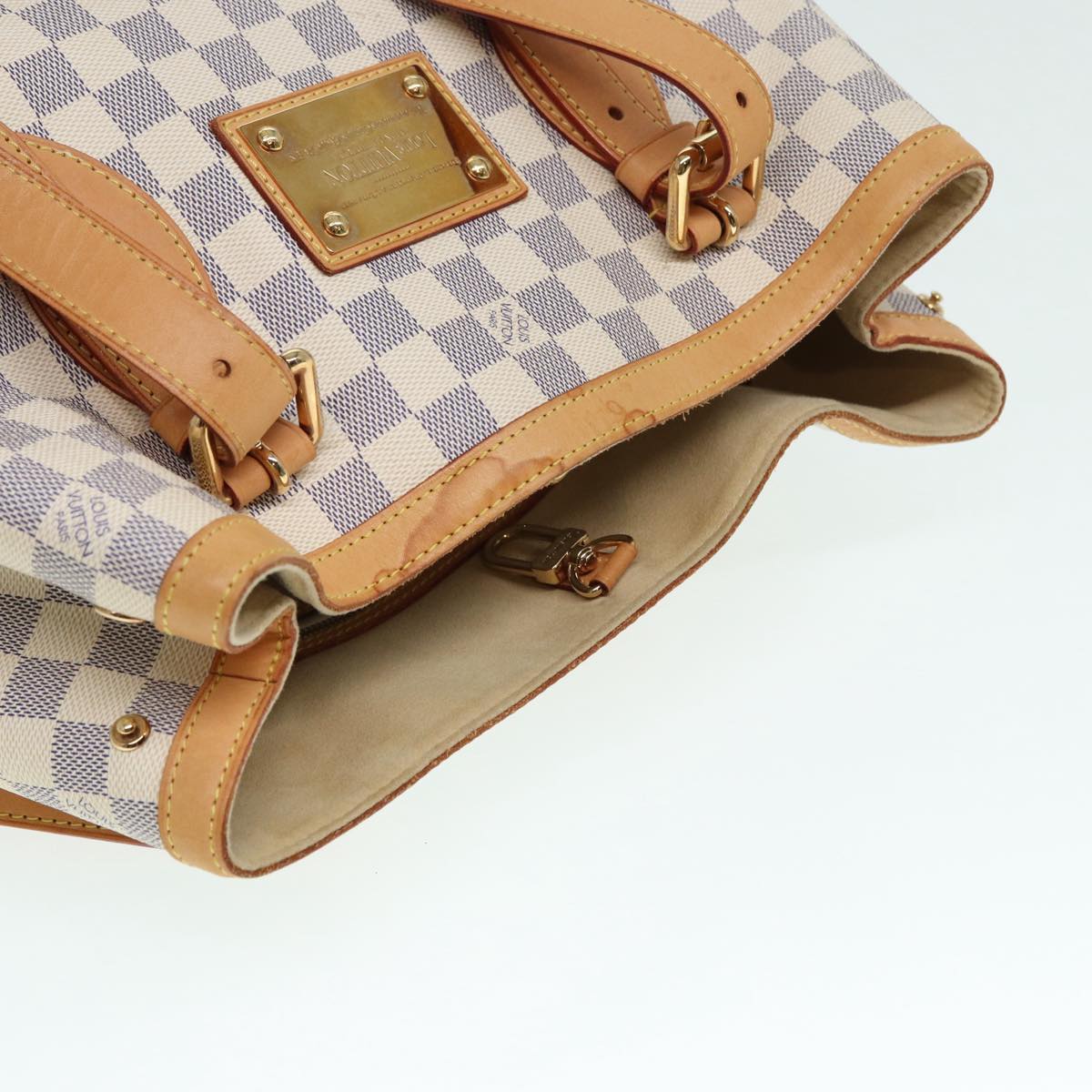 Louis Vuitton Hampstead Beige Canvas Tote Bag