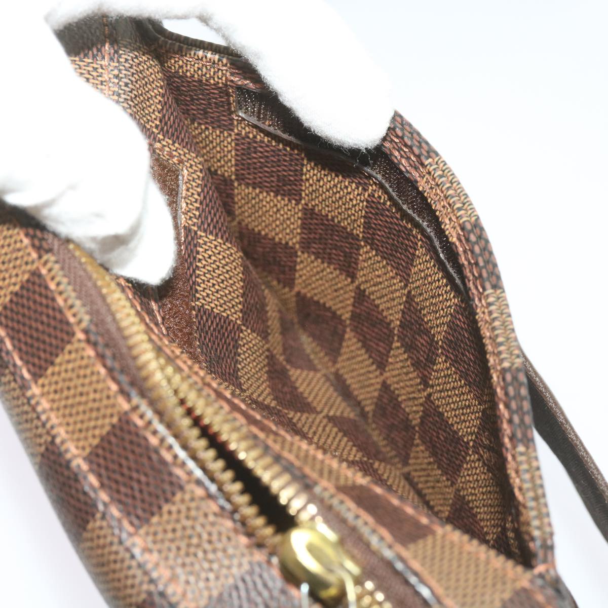 Louis Vuitton Geronimos Brown Canvas Shoulder Bag