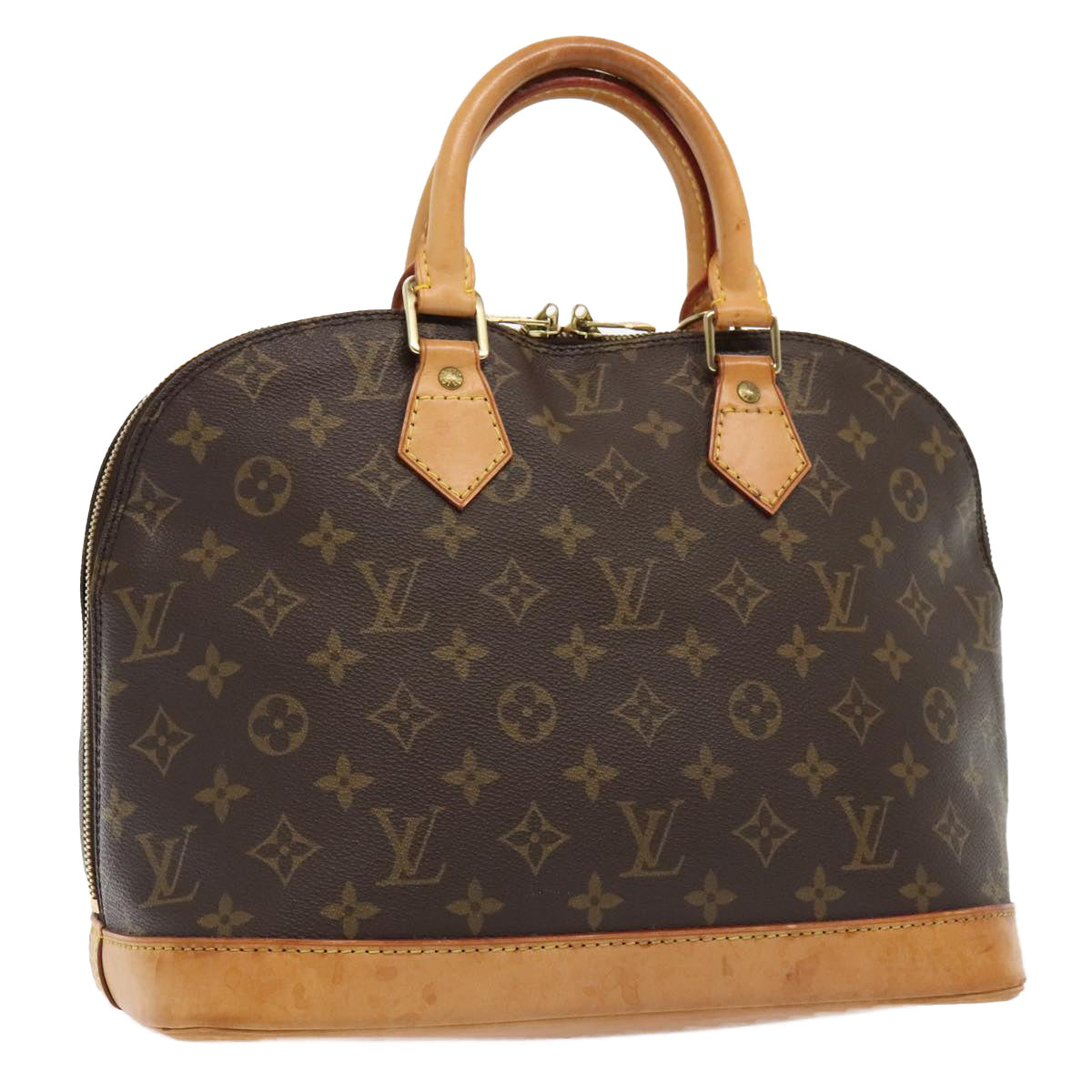 Louis Vuitton Alma Brown Canvas Hand Bag