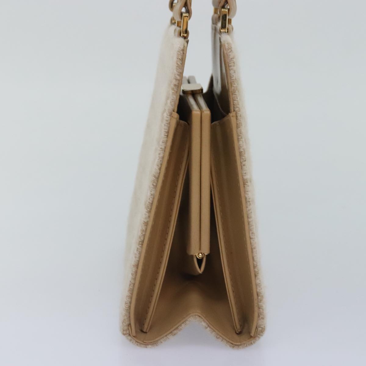 Fendi Beige Canvas Hand Bag