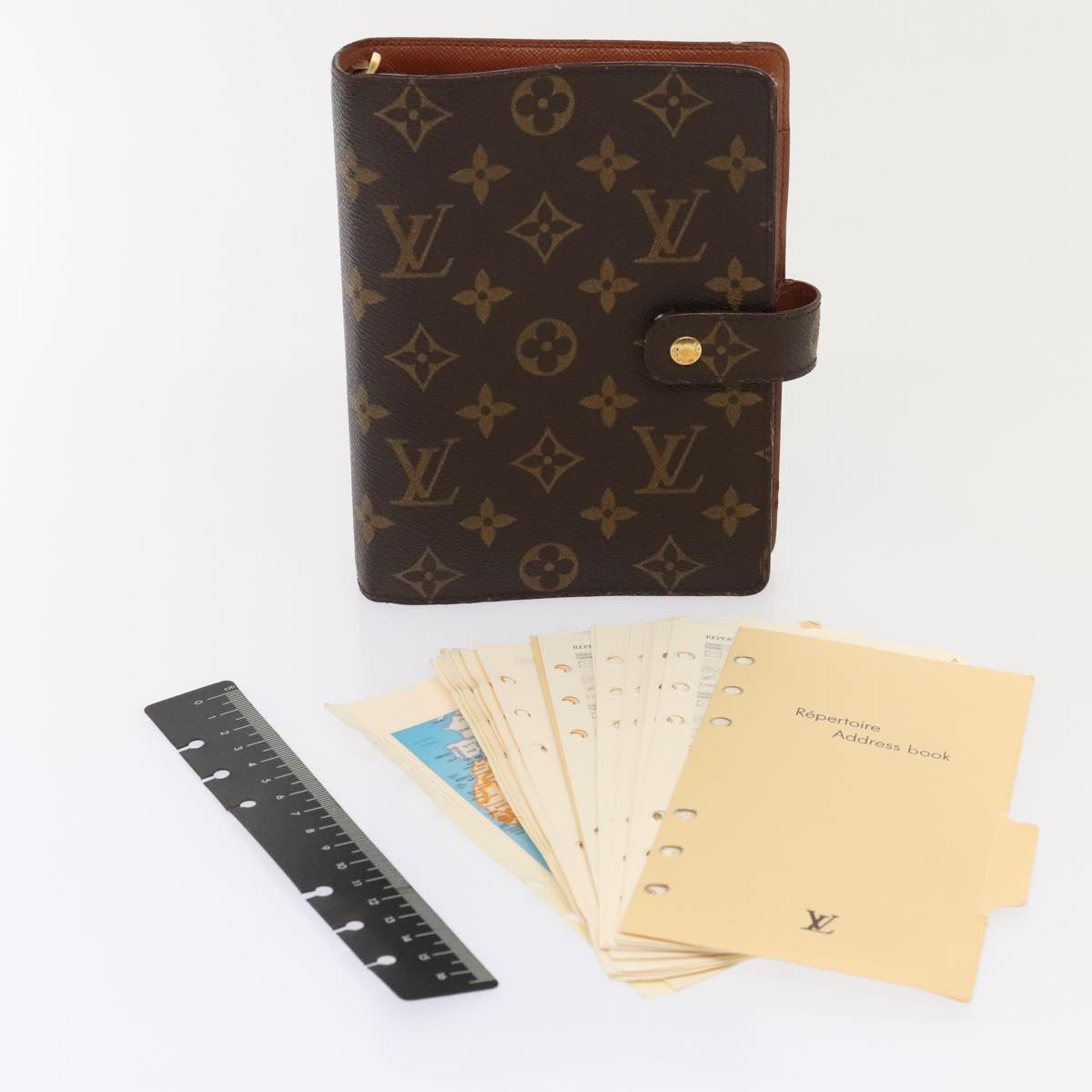 Louis Vuitton Agenda cover Brown Canvas Wallet Accessories