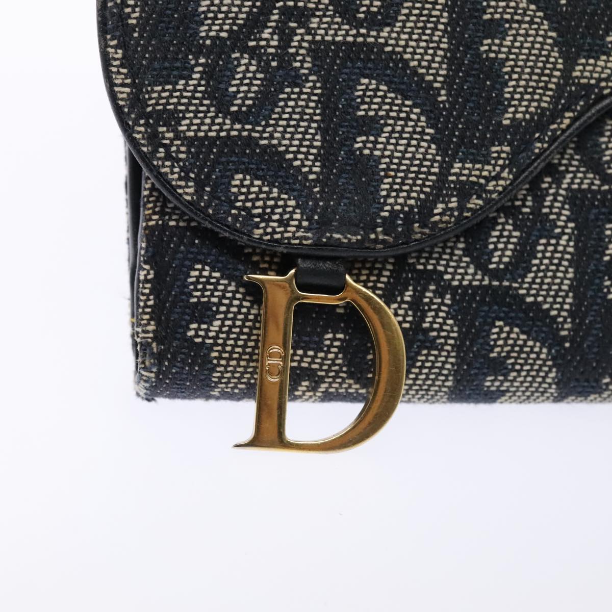 Dior Saddle Navy Canvas Wallet Accessories